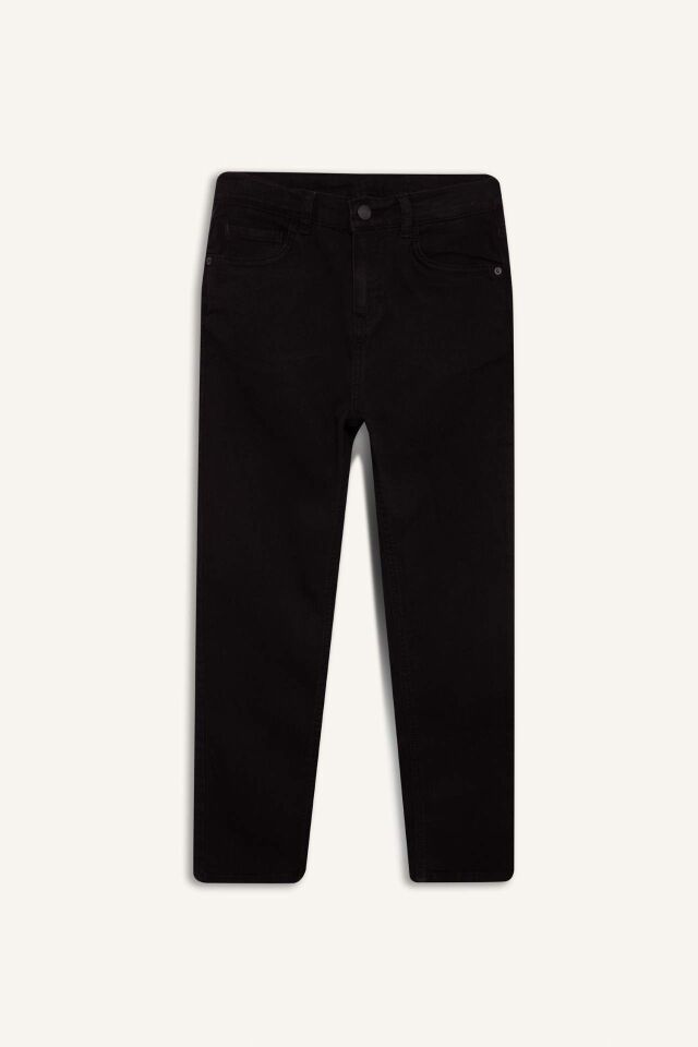 Erkek Çocuk 23 Nisan Çocuk Bayramı Straight Fit Standart Paça Basic Düz Jean Pantolon