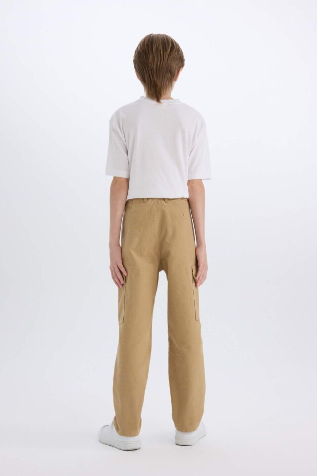 Erkek Çocuk Loose Fit Standart Paça Gabardin Pantolon