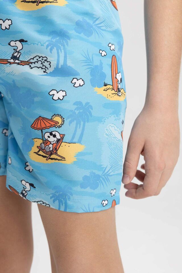 Erkek Çocuk Snoopy Deniz Şortu