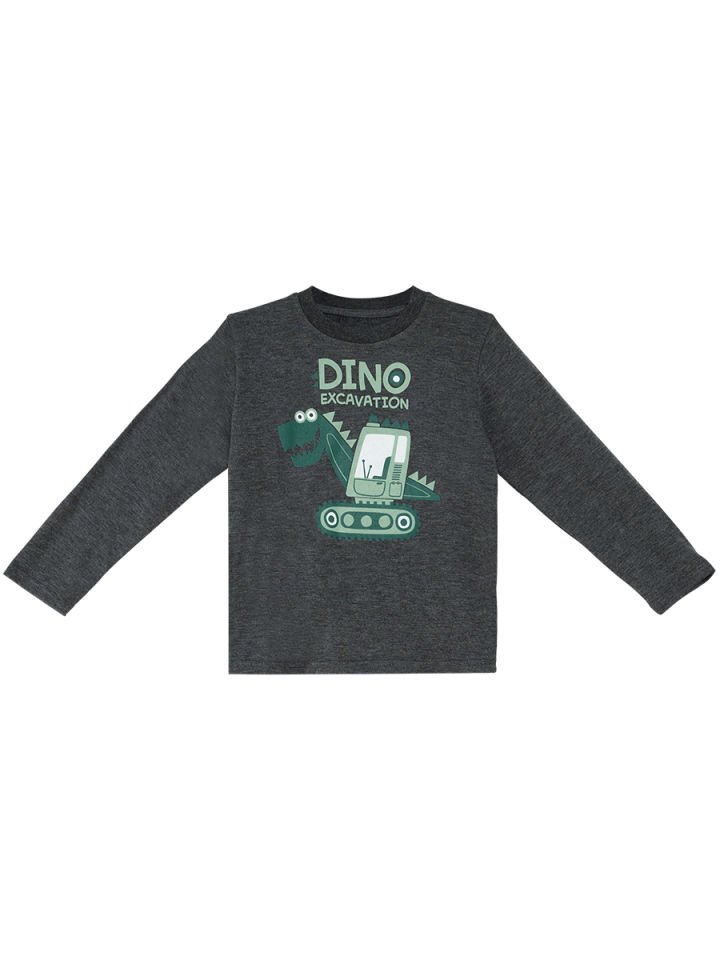 Dino Kazıda Erkek Çocuk T-shirt Eşofman Altı Takım 5 Y - Haki