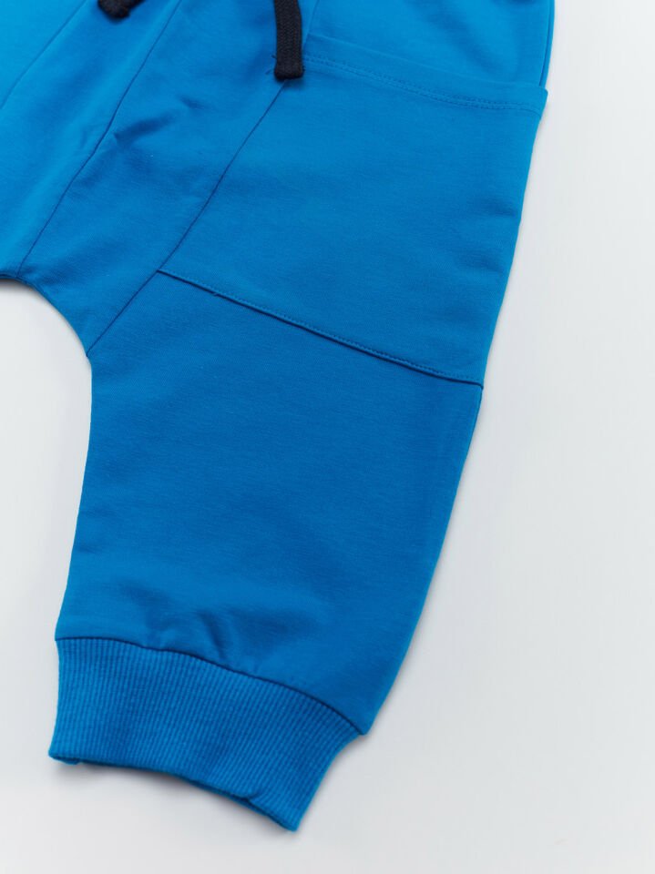 Yaz Modu Erkek Çocuk T-shirt Kapri Şort Takım 2 Y - Beyaz, Mavi