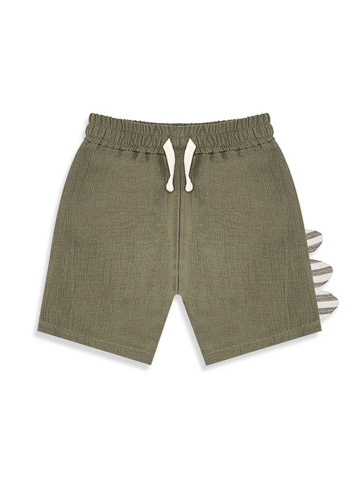 Dino Erkek Bebek Çocuk Müslin Şort Gömlek Takım