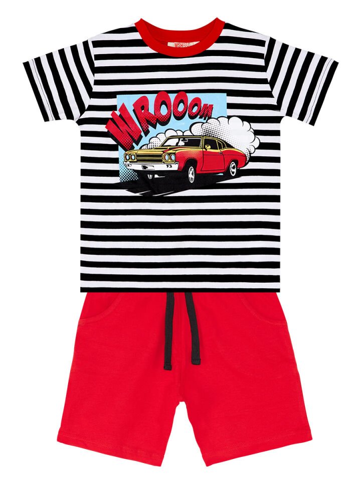 Wroom Erkek Çocuk T-shirt Şort Takım 6 Y