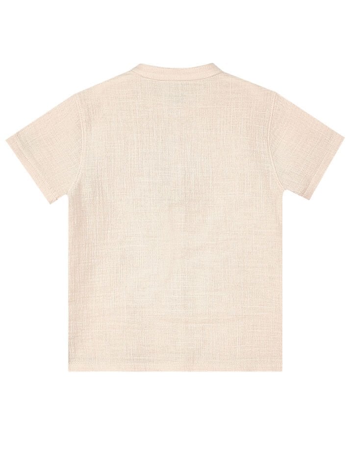 Erkek Bebek Çocuk Müslin Şort Gömlek Takım