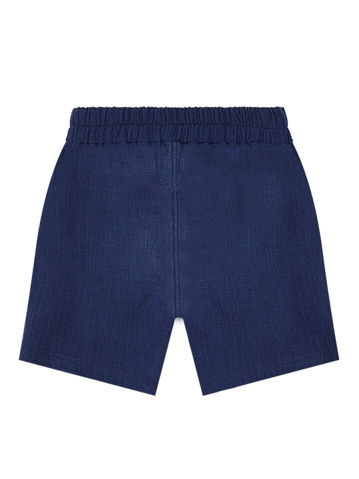 Erkek Bebek Çocuk Müslin Şort Gömlek Takım