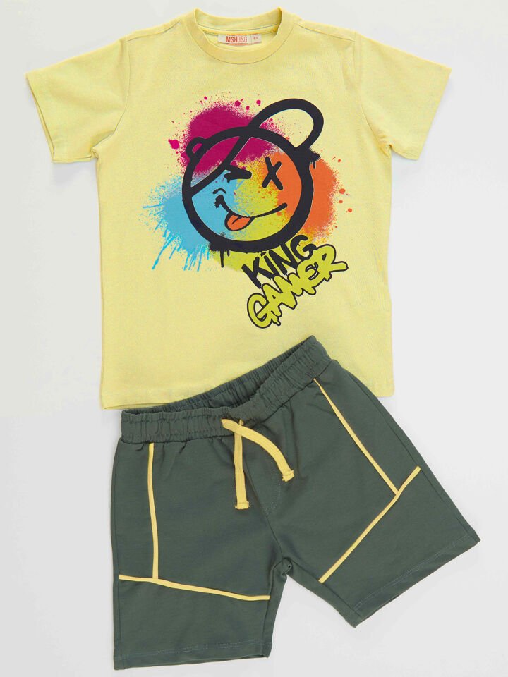 Gülelim Erkek Çocuk T-Shirt Şort Takım