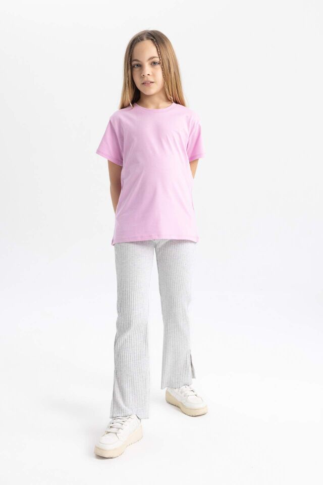 Kız Çocuk Flare Fit Fitilli Kaşkorse Pantolon