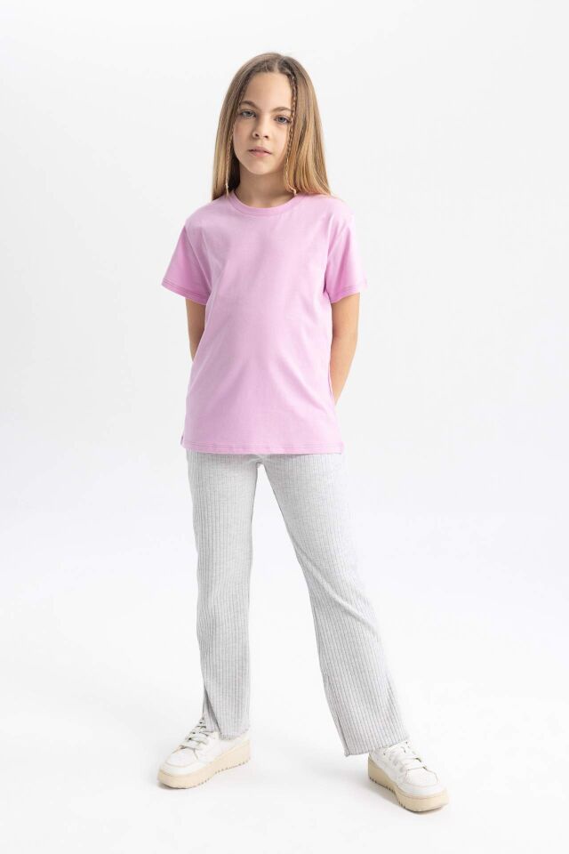 Kız Çocuk Flare Fit Fitilli Kaşkorse Pantolon