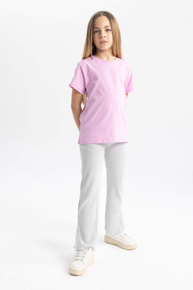 Kız Çocuk Flare Fit Fitilli Kaşkorse Pantolon