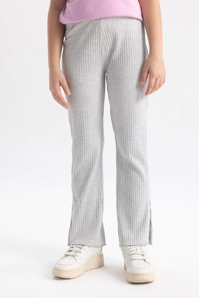 Kız Çocuk Flare Fit Fitilli Kaşkorse Pantolon
