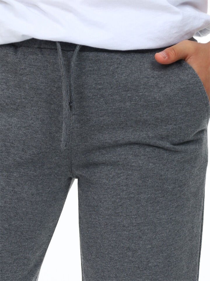 Unisex Kız Erkek Çocuk Antrasit Basic Eşofman Altı
