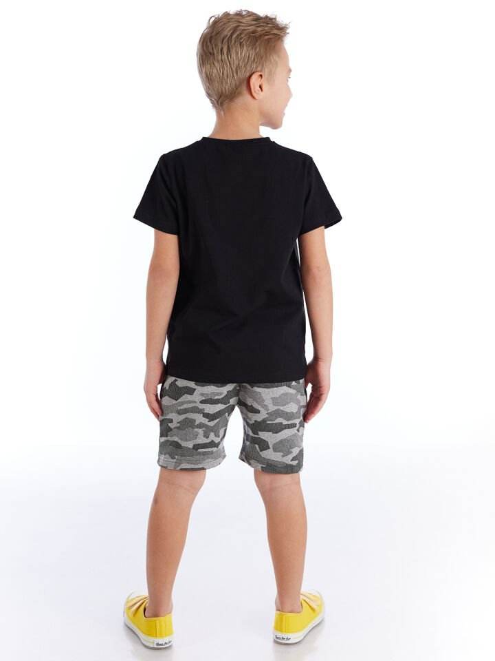 Dikkat Dino Erkek Çocuk T-shirt Şort Takım