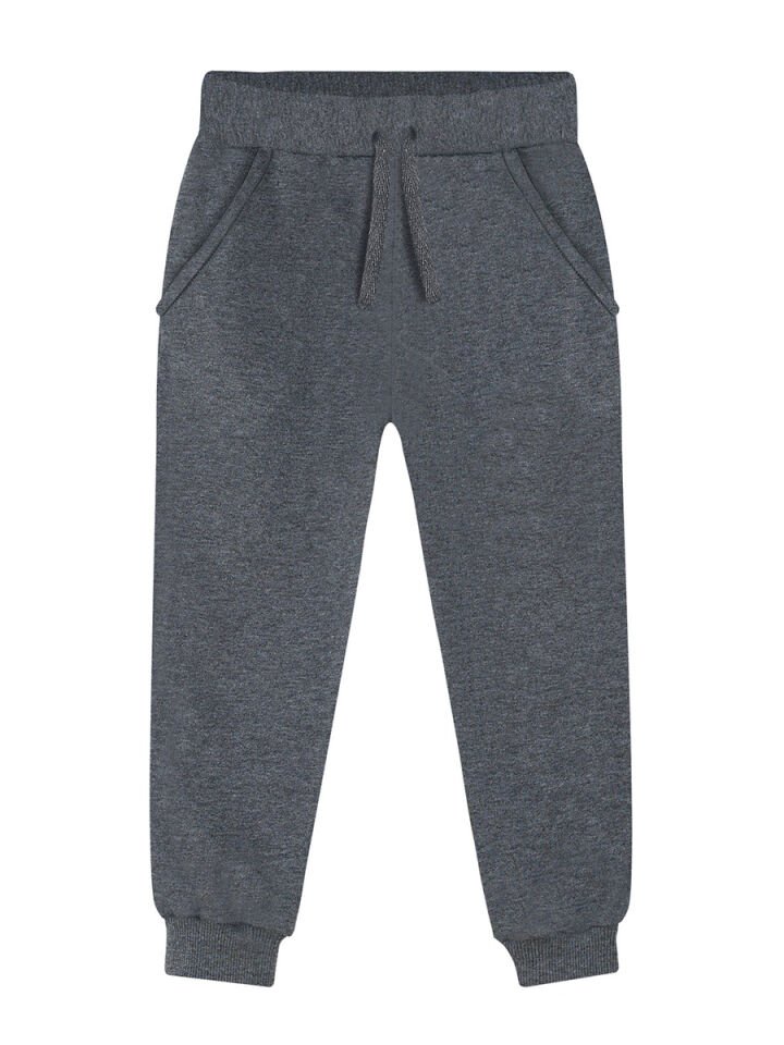 Unisex Kız Erkek Çocuk Antrasit Basic Eşofman Altı 6 Y - Antrasit