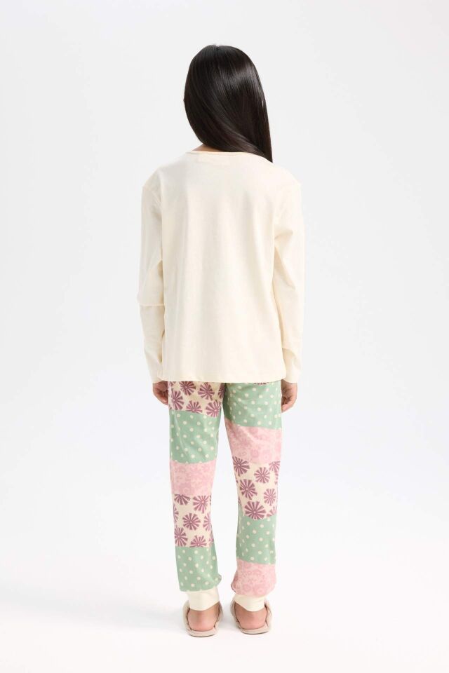 Kız Çocuk Looney Tunes Pijama Takımı Uzun Kollu Üst Beli Lastikli Uzun Alt