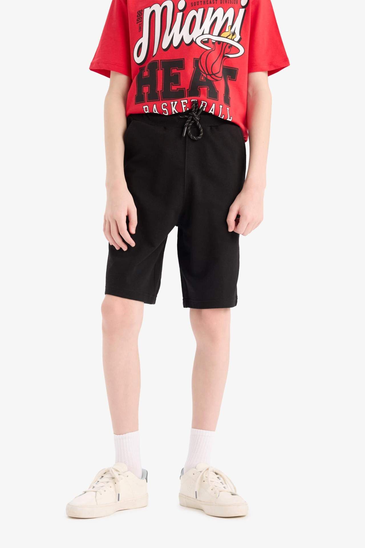 Erkek Çocuk Beli Lastikli Basic Düz Şort