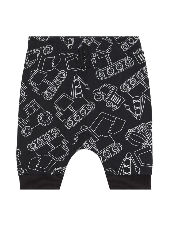 Araba Erkek Bebek Siyah T-Shirt Kapri Şort Takım 12-18 M - Siyah