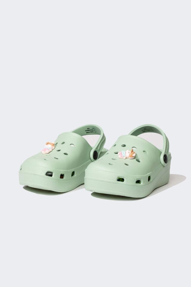 Kız Çocuk Slip On Yüksek Taban Terlik