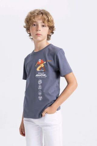 Erkek Çocuk Avatar the Last Airbender Bisiklet Yaka Kısa Kollu Tişört