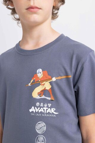 Erkek Çocuk Avatar the Last Airbender Bisiklet Yaka Kısa Kollu Tişört