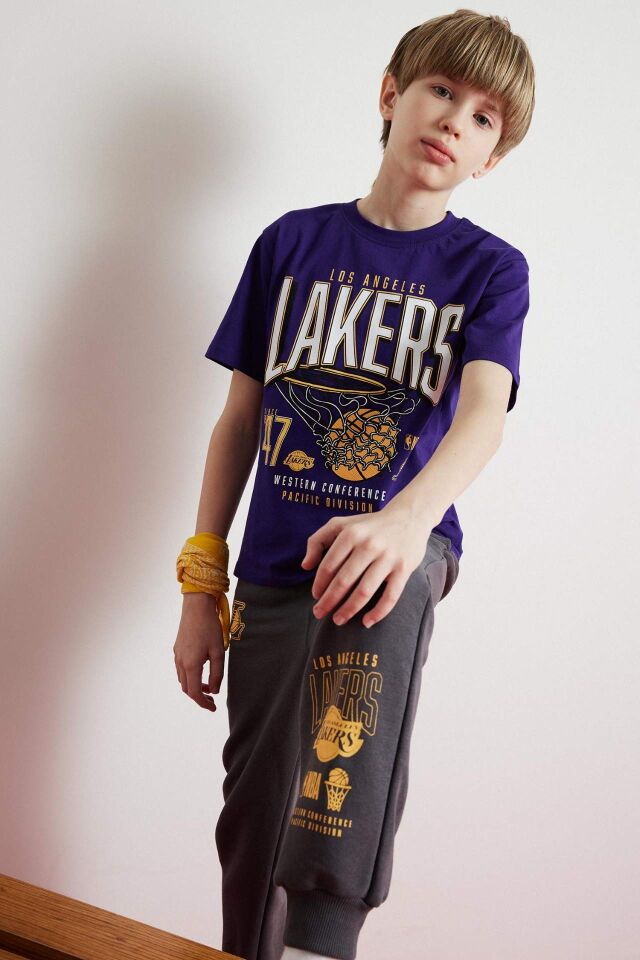 Erkek Çocuk NBA Los Angeles Lakers Kısa Kollu Tişört