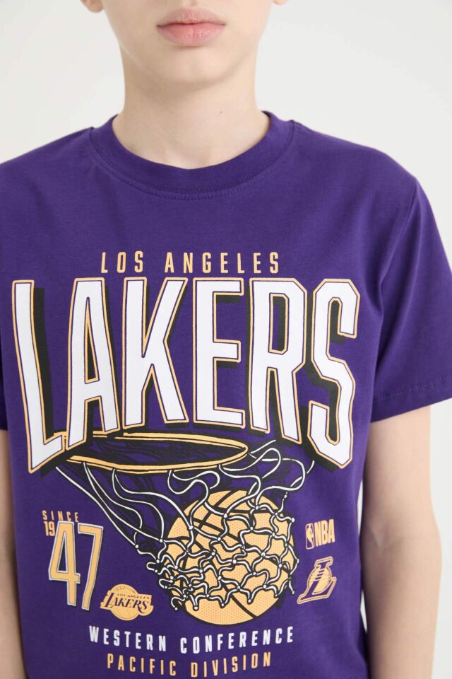 Erkek Çocuk NBA Los Angeles Lakers Kısa Kollu Tişört