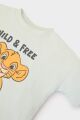Erkek Bebek Disney Lion King 2'li Takım Kısa Kollu Tişört Beli Lastikli Şort