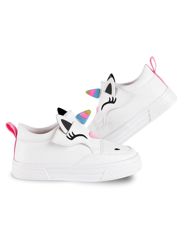 Unicorn Beyaz Kız Sneakers Spor Ayakkabı 31 N - Beyaz
