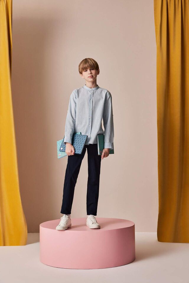 Erkek Çocuk 23 Nisan Çocuk Bayramı Düz Paça Basic Düz Gabardin Pantolon