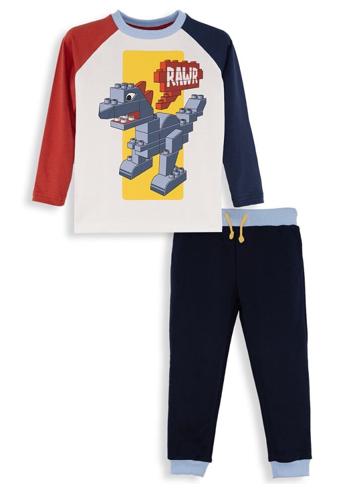 Bricks Dino Erkek Çocuk T-shirt Pantolon Takım