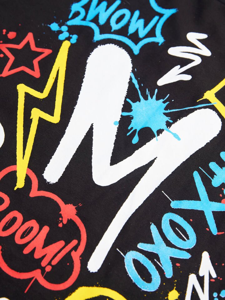 Splash Erkek Çocuk T-shirt Kapri Şort Takım