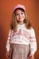 Kız Bebek Polo Yaka Baskılı Sweatshirt