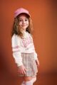 Kız Bebek Polo Yaka Baskılı Sweatshirt