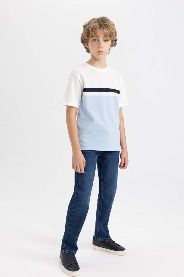 Erkek Çocuk Straight Fit Düz Paça Jean Pantolon