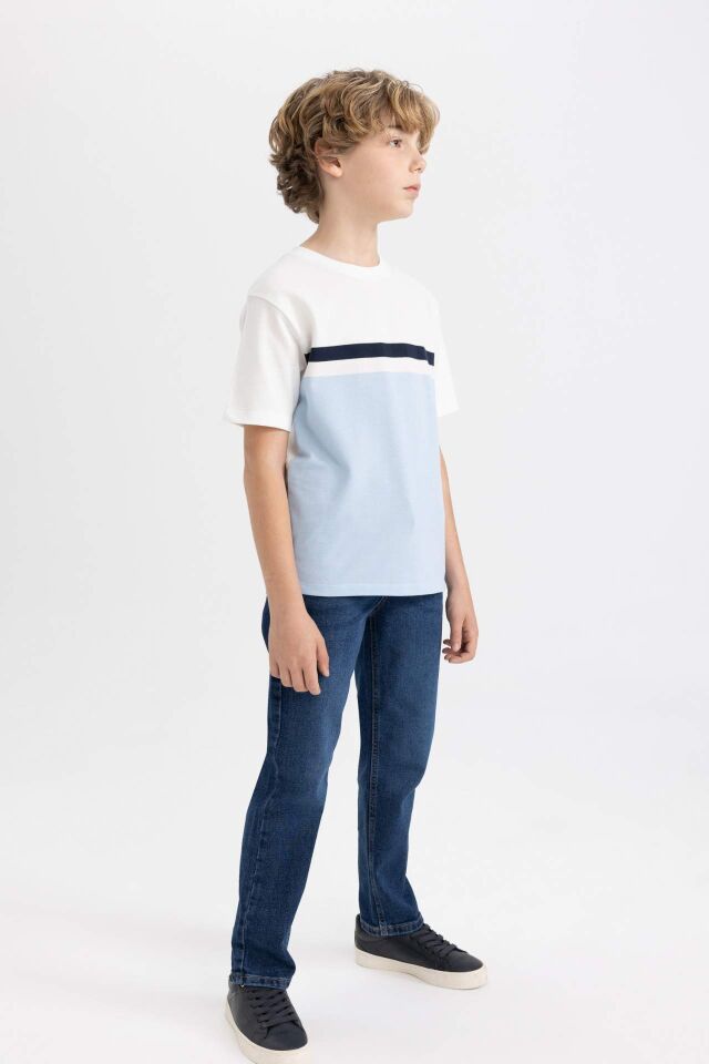 Erkek Çocuk Straight Fit Düz Paça Jean Pantolon