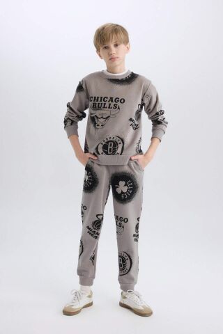 Erkek Çocuk NBA Current Teams Bisiklet Yaka Sweatshirt