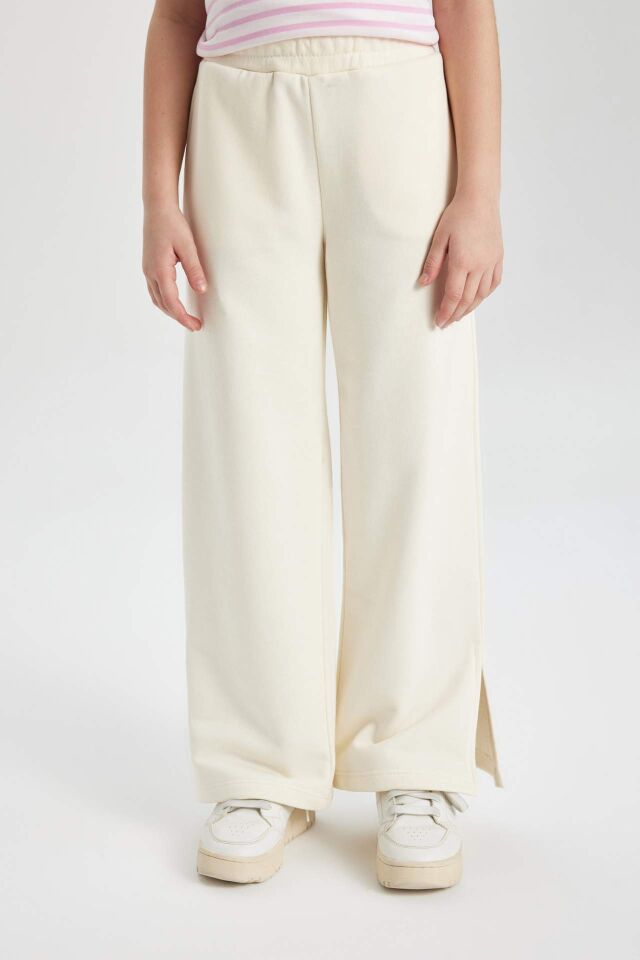 Kız Çocuk Wide Leg Geniş Yırtmaçlı Paça Pantolon