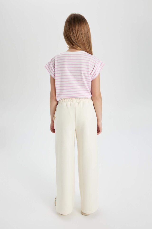 Kız Çocuk Wide Leg Geniş Yırtmaçlı Paça Pantolon