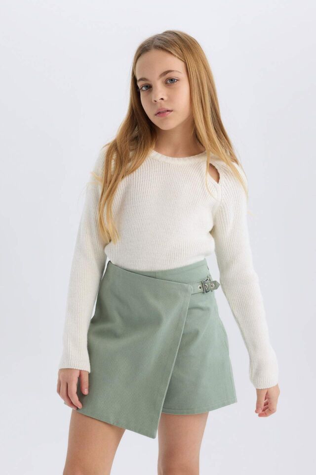 Kız Çocuk Gabardin Şort Etek