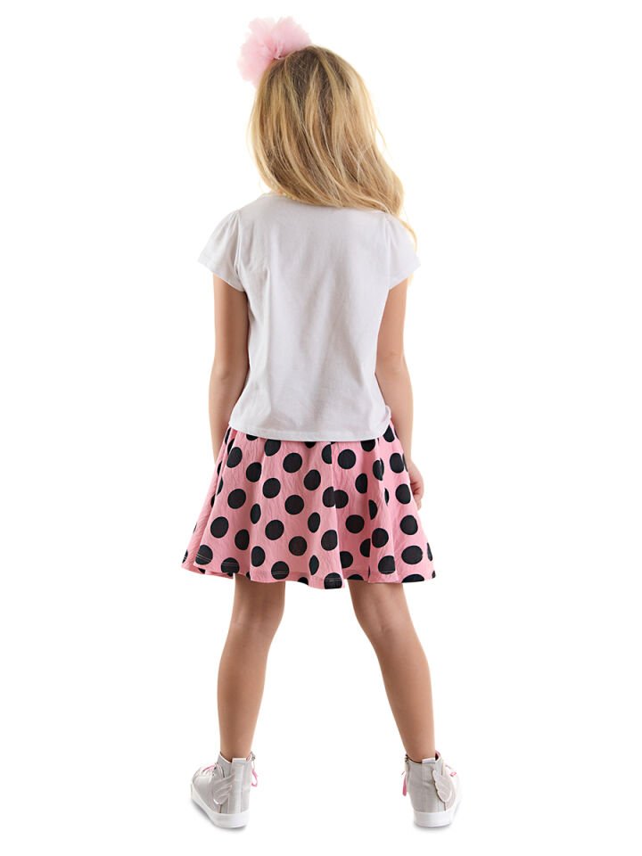 Çita Kız Çocuk T-shirt Pembe Etek Takım 6 Y - Pembe