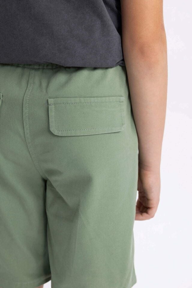 Erkek Çocuk Kargo Fit Gabardin Şort