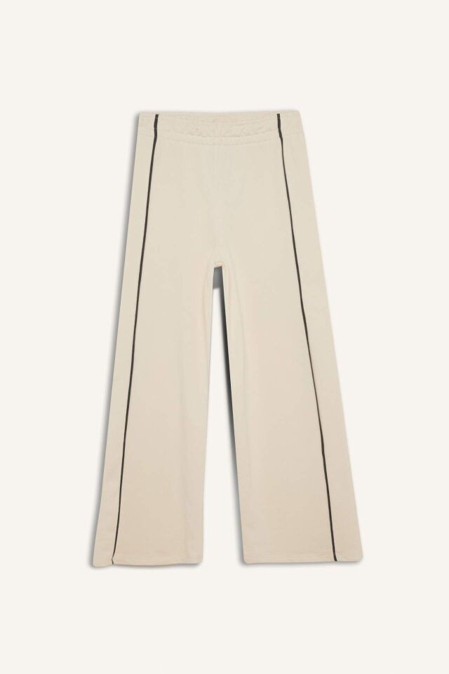 Kız Çocuk Wide Leg Beli Lastikli Geniş Bol Paça Eşofman Altı