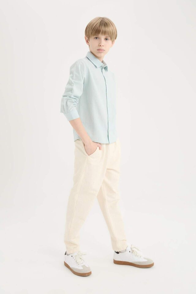 Erkek Çocuk Balloon Fit Standart Paça Twill Pantolon