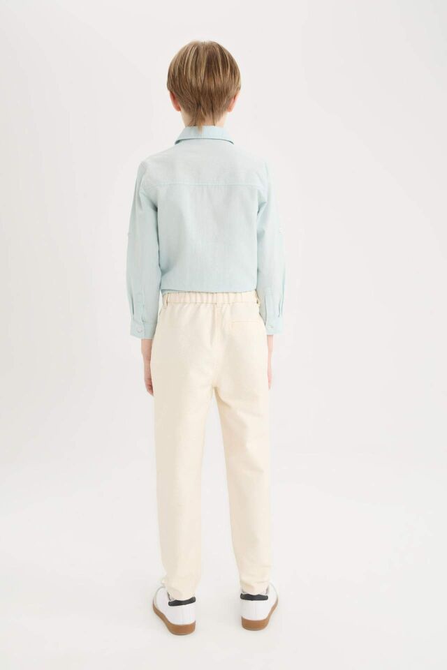 Erkek Çocuk Balloon Fit Standart Paça Twill Pantolon