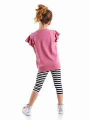 Unicorn Rock Kız Çocuk T-shirt Tayt Takım 7 Y - Pembe, Siyah, Beyaz
