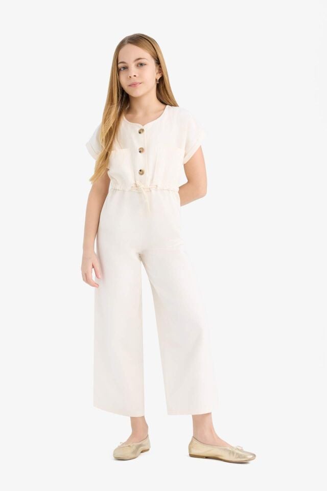 Kız Çocuk Gabardin Tulum