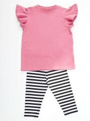 Unicorn Rock Kız Çocuk T-shirt Tayt Takım 8 Y - Pembe, Siyah, Beyaz
