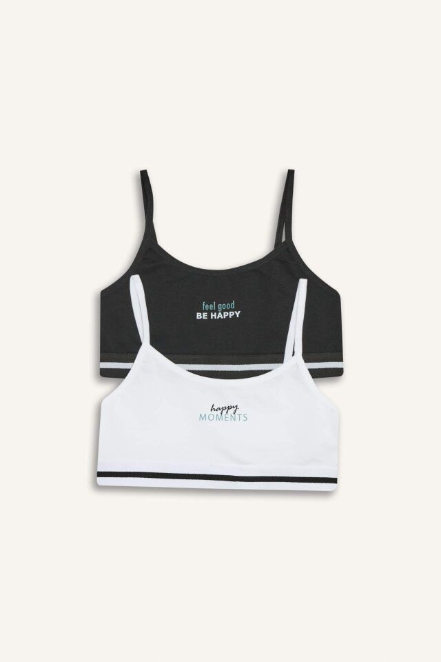 Baskılı 2'li First Bra