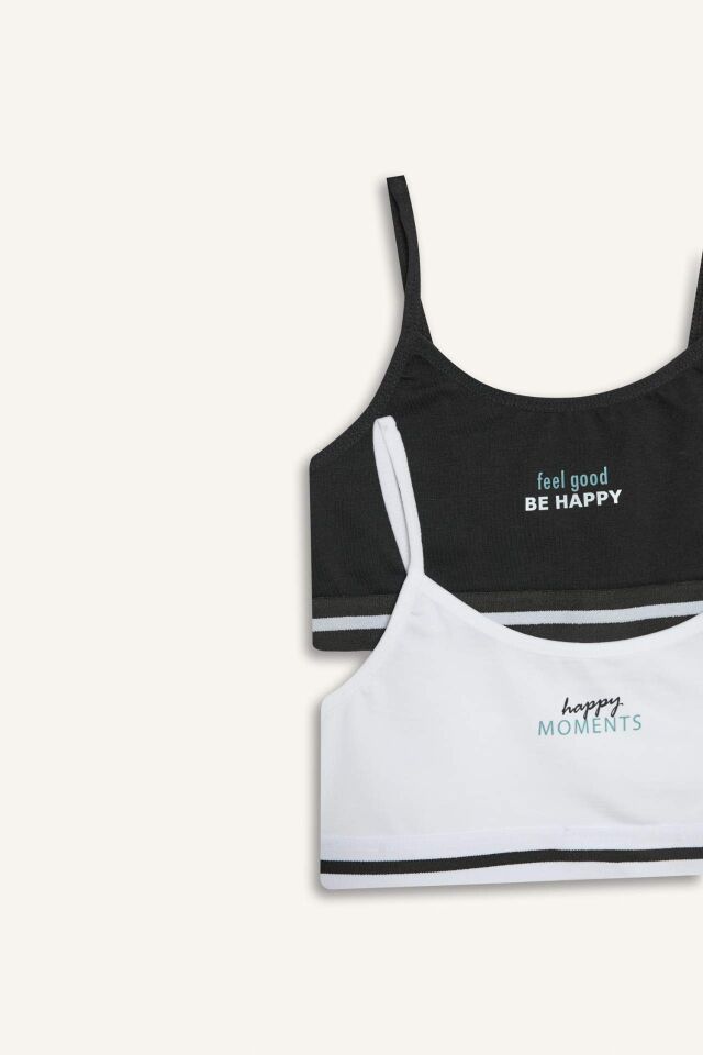 Baskılı 2'li First Bra