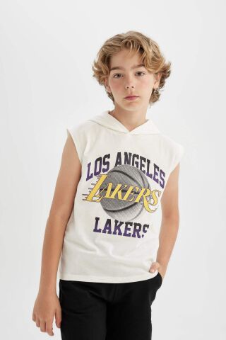 Erkek Çocuk NBA Los Angeles Lakers 2'li Takım Kapüşonlu Atlet Şort