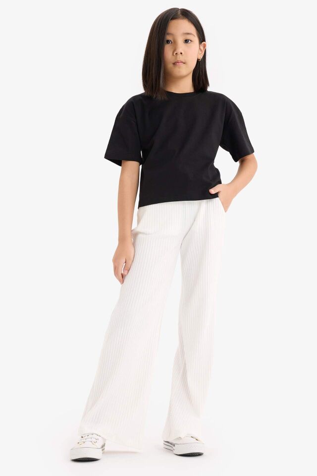 Kız Çocuk Wide Leg Geniş Paça Pantolon
